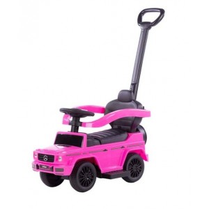 Mašinėlė paspirtukas su guminiais ratais Mercedes G350D (Pink)